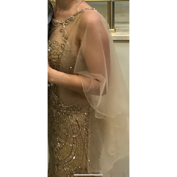 Jovani Couture Gold Dress - Picture 4 of 4